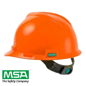 CAPACETE C/ JUGULAR LARANJA MSA CA498