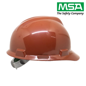 CAPACETE C/ JUGULAR MARROM MSA CA498