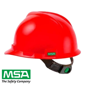 CAPACETE C/ JUGULAR VERMELHO MSA CA498