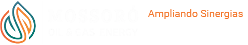 Logo Mossoró Oil & Gas Energy. Ampliando Sinergias. Numa terra de negócios e mar de oportunidades.
